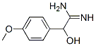 Benzeneethanimidamide,  -alpha--hydroxy-4-methoxy- Struktur