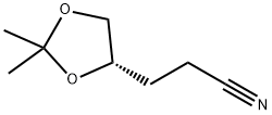 1,3-DIOXOLANE-4-PROPANENITRILE, 2,2-DIMETHYL-, (4S)- Struktur