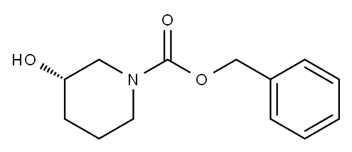 (R)-1-CBZ-3-羟基哌啶, 94944-69-1, 结构式