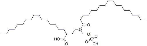 1-[(sulphooxy)methyl]-1,2-ethanediyl dioleate Struktur