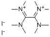 1,1,2,2-tetrakis(dimethylamino)ethane-1,2-bis(ylium) diiodide Structure