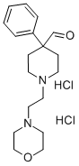 1-(2-Morpholinoethyl)-4-phenyl-4-piperidinecarboxaldehyde dihydrochlor ide Struktur
