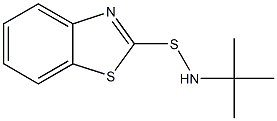 N-叔丁基-2-苯并噻唑次磺酰胺, 95-31-8, 结构式