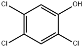 2,4,5-トリクロロフェノール 化学構造式