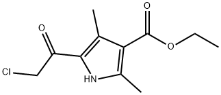 5-(2-氯乙酰基)-2,4-二甲基-1H-吡咯-3-羧酸乙酯, 950-86-7, 结构式
