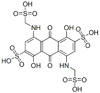 9,10-dihydro-1,5-dihydroxy-9,10-dioxo-4,8-bis[(sulphomethyl)amino]anthracene-2,6-disulphonic acid Structure