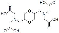 N,N'-[1,4-dioxane-2,5-diylbis(methylene)]bis[N-(carboxymethyl)glycine] Struktur