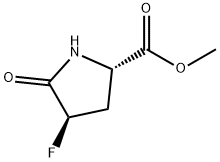 Proline, 4-fluoro-5-oxo-, methyl ester, trans- (9CI) 结构式