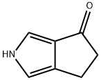5,6-ジヒドロシクロペンタ[C]ピロール-4(2H)-オン 化学構造式