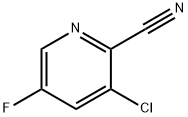 3-CHLORO-5-FLUOROPYRIDINE-2-CARBONITRILE, 950670-25-4, 结构式