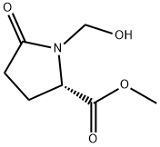 L-Proline, 1-(hydroxymethyl)-5-oxo-, methyl ester (9CI) Struktur