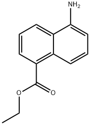 5-AMINO-NAPHTHALENE-1-CARBOXYLIC ACID ETHYL ESTER Struktur
