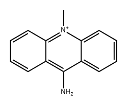 9-amino-10-methylacridinium Struktur