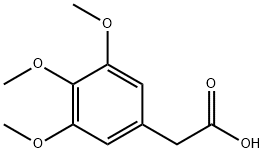 3,4,5-トリメトキシフェニル酢酸 化学構造式