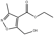 5-ヒドロキシメチル-3-メチルイソキサゾール-4-カルボン酸エチル 化学構造式