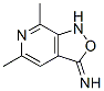 Isoxazolo[3,4-c]pyridin-3(1H)-imine, 5,7-dimethyl- (9CI) Structure