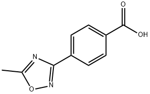 4-(5-甲基-1,2,4-恶二唑-3-基)苯甲酸 结构式
