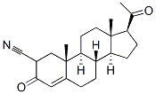 2-cyanoprogesterone Structure
