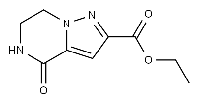 吡唑并[1,5-A]吡嗪-2-甲酸, 4,5,6,7-四氢-4-氧代-, 乙基 酯, 951626-95-2, 结构式