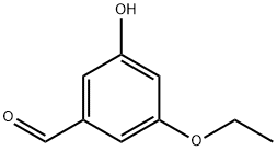 3-エトキシ-5-ヒドロキシベンズアルデヒド 化学構造式