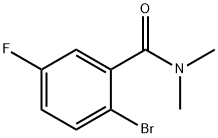 N,N-DIMETHYL 2-BROMO-5-FLUOROBENZAMIDE, 951884-08-5, 结构式