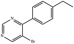 5-溴-4-(4-乙苯基)嘧啶, 951884-40-5, 结构式