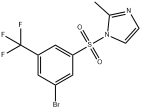 1-(3-Bromo-5-trifluoromethylphenylsulfonyl)-2-methyl-1H-imidazole Structure