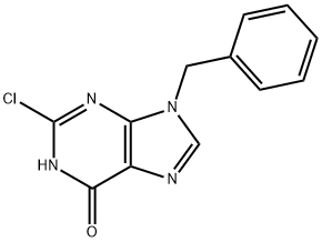 Hypoxanthine, 9-benzyl-2-chloro- Structure