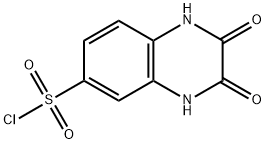 2,3-DIOXO-1,2,3,4-TETRAHYDROQUINOXALINE-6-SULFONYL CHLORIDE Struktur