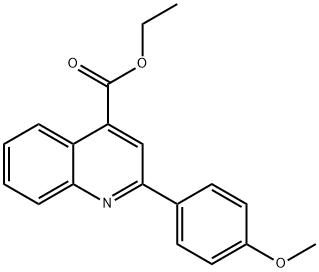 2-(4-甲氧基苯基)-4-喹啉羧酸乙酯 结构式
