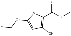 2-Thiophenecarboxylicacid,5-ethoxy-3-hydroxy-,methylester(9CI) Struktur