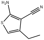 3-Thiophenecarbonitrile,  2-amino-4-ethyl- Structure