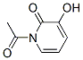 2(1H)-Pyridinone, 1-acetyl-3-hydroxy- (9CI) Struktur