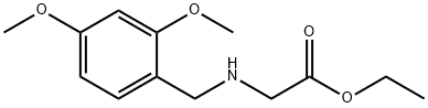 N-(2,4-二甲氧基苄基)甘氨酸乙酯 结构式