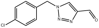 1-(4-クロロベンジル)-1H-1,2,3-トリアゾール-4-カルブアルデヒド 化学構造式