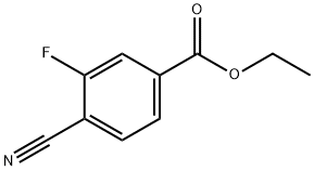 3-氟-4-氰基苯甲酸乙酯 结构式