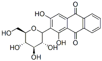 2-D-Glucopyranosyl-1,3-dihydroxy-9,10-anthracenedione Structure