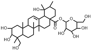 苦莓苷F1, 95262-48-9, 结构式