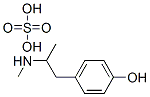 4-(2-methylaminopropyl)phenol, sulfuric acid Struktur
