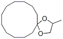 3-メチル-1,4-ジオキサスピロ[4.11]ヘキサデカン 化学構造式
