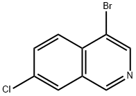 4-溴-7-氯异喹啉 结构式