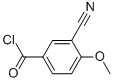 Benzoyl chloride, 3-cyano-4-methoxy- (9CI) Structure