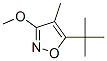 Isoxazole, 5-(1,1-dimethylethyl)-3-methoxy-4-methyl- (9CI) Structure