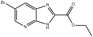 6-BroMo-1H-IMidazo[4,5-b]pyridine-2- carboxylic acid ethyl ester Structure