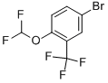 4-Bromo-1-difluoromethoxy-2-trifluoromethyl-benzene Structure