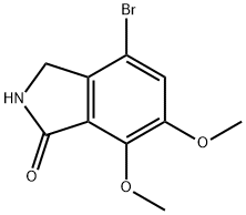 4-BROMO-6,7-DIMETHOXY-ISOINDOLIN-1-ONE Structure