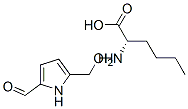 DL-2-FORMYL-5-(HYDROXYMETHYL)PYRROLE-1-NORLEUCINE Struktur