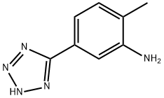 5-(3-氨基-4-甲基苯基)-2H-四唑 结构式