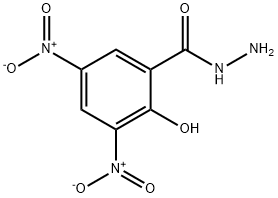 2-ヒドロキシ-3,5-ジニトロ安息香酸ヒドラジド 化学構造式