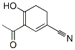 1,3-Cyclohexadiene-1-carbonitrile, 3-acetyl-4-hydroxy- (9CI) Structure
